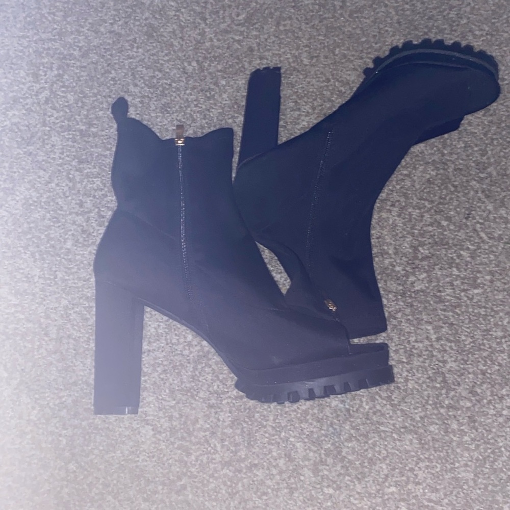 Black fashion booties